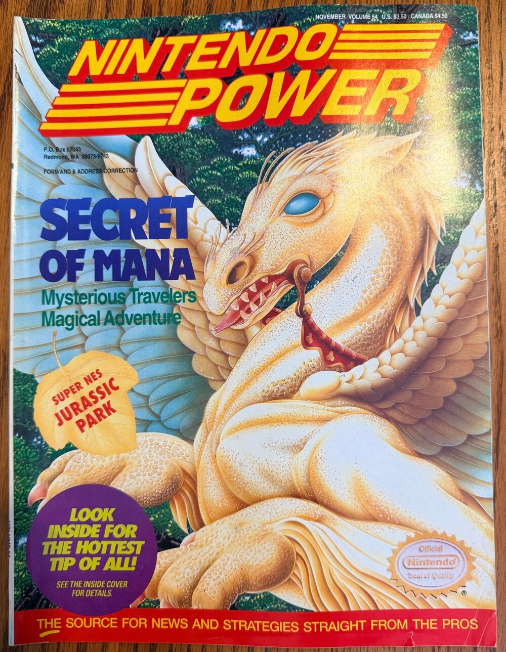 Nintendo Power Magazine Volume 54 November 1993 Secret Of Mana W/Poster (36)